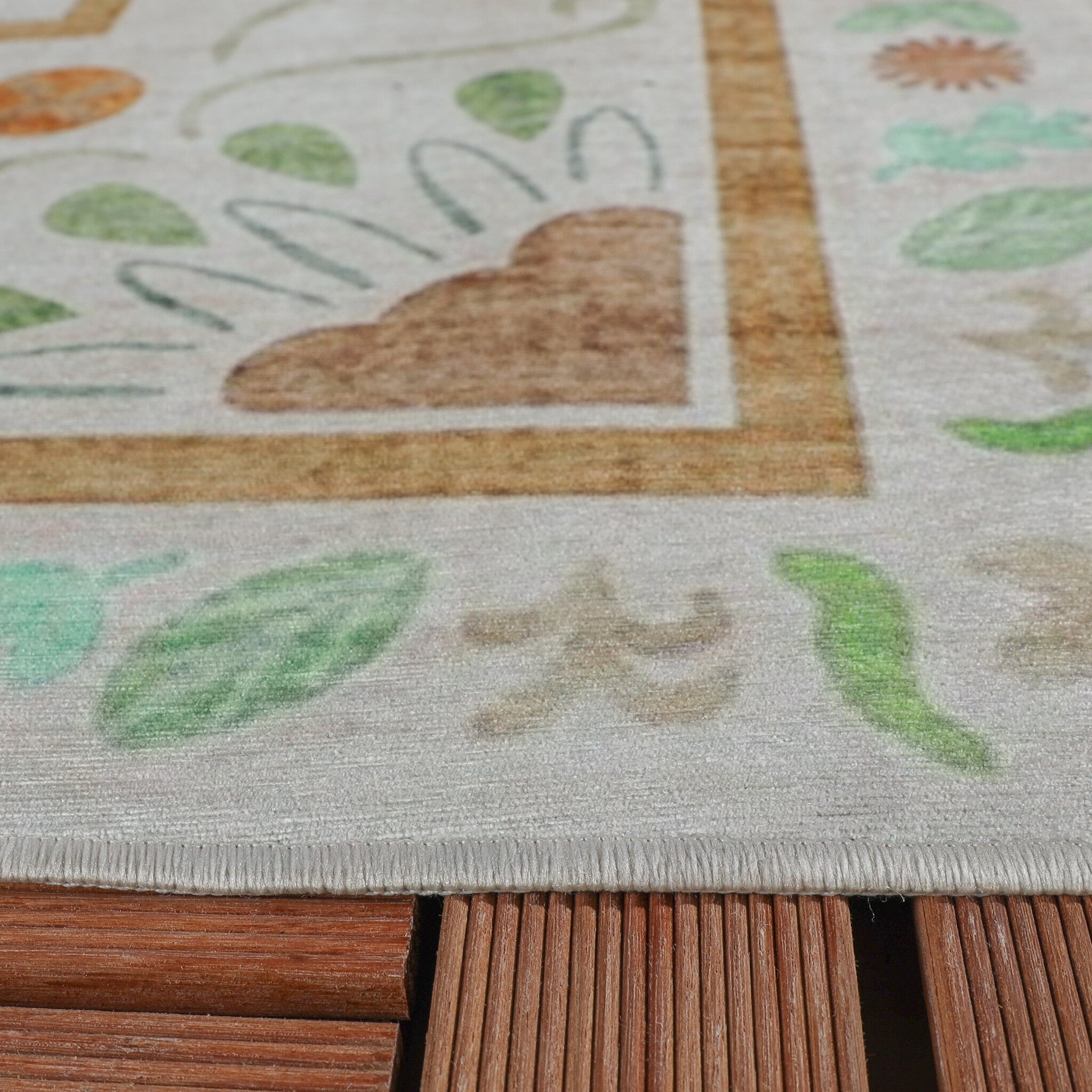 Outdoor rug - Maui Border Pink