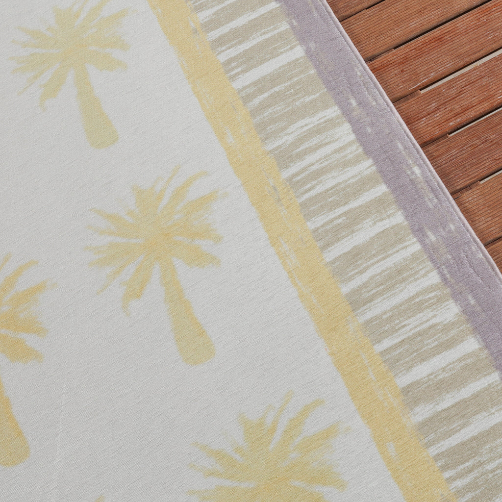 Outdoor Rug - Oasis Palm Yellow/Lilac