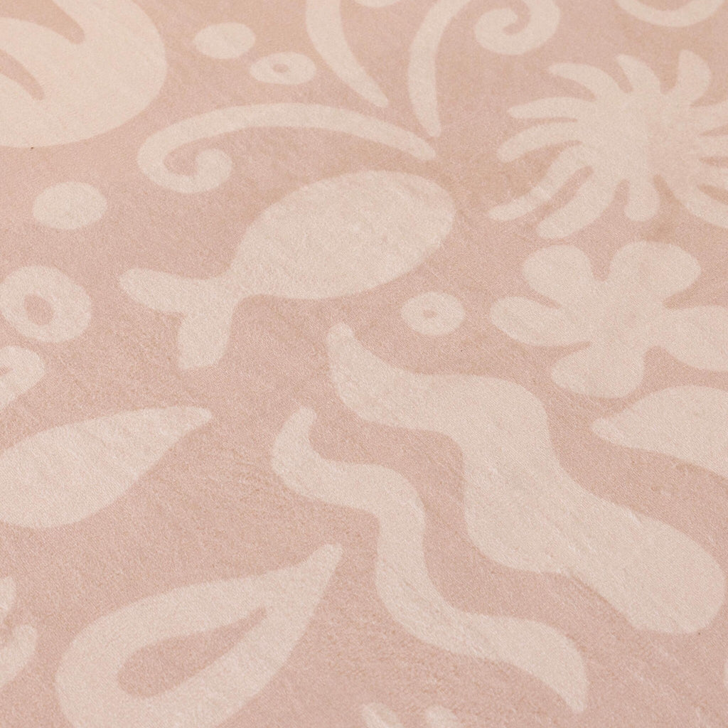 Round washable play mat - Flo Pink