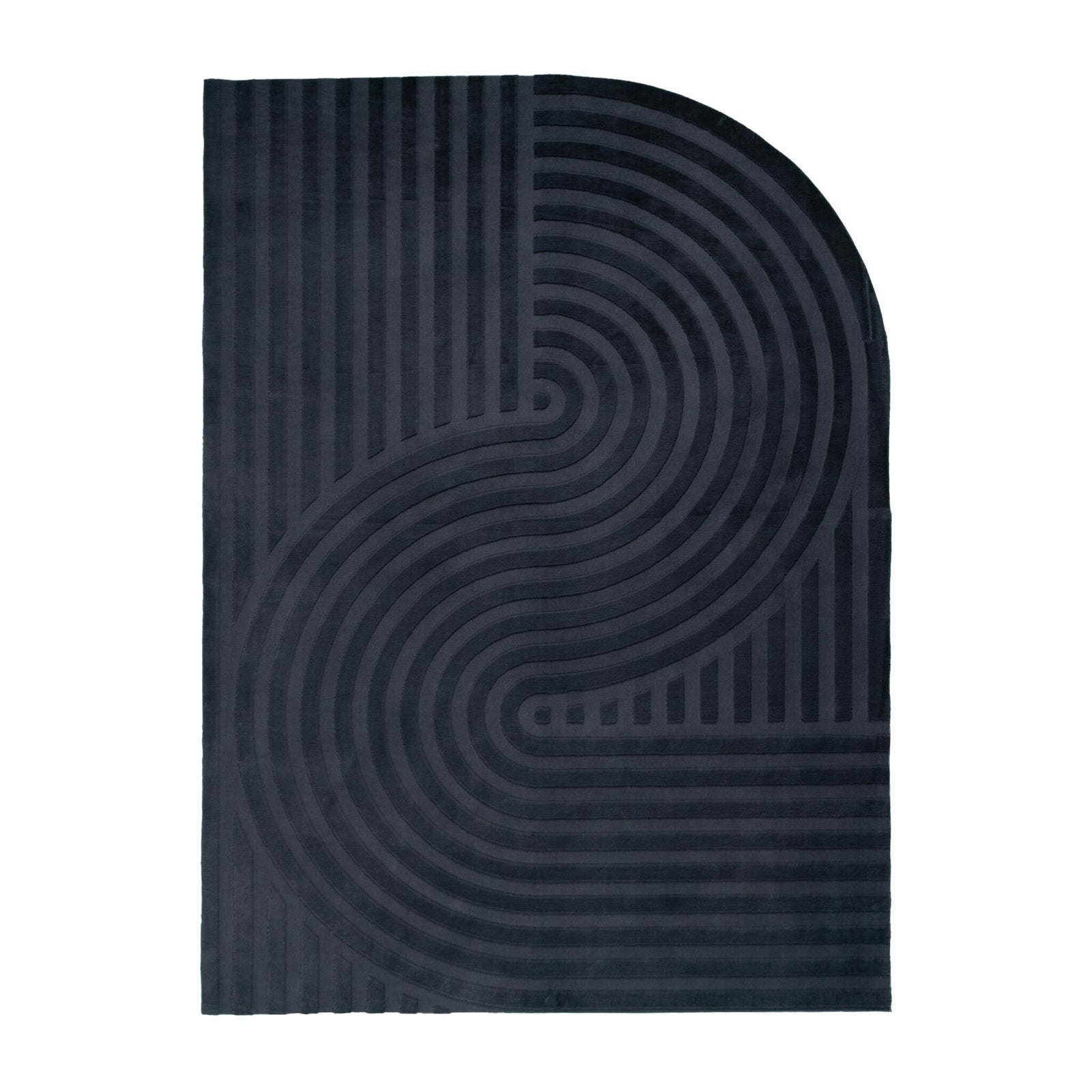 Irregular Rug - Flowy Wavy Anthracite