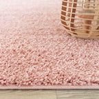 Round High Pile Rug - Lofty Pink