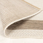 Round Jute Outdoor Rug - Nomad Edge Cream