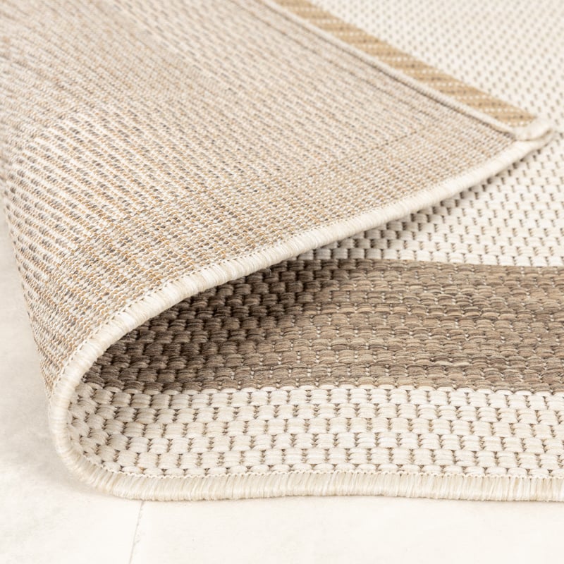 Round Jute Outdoor Rug - Nomad Edge Cream