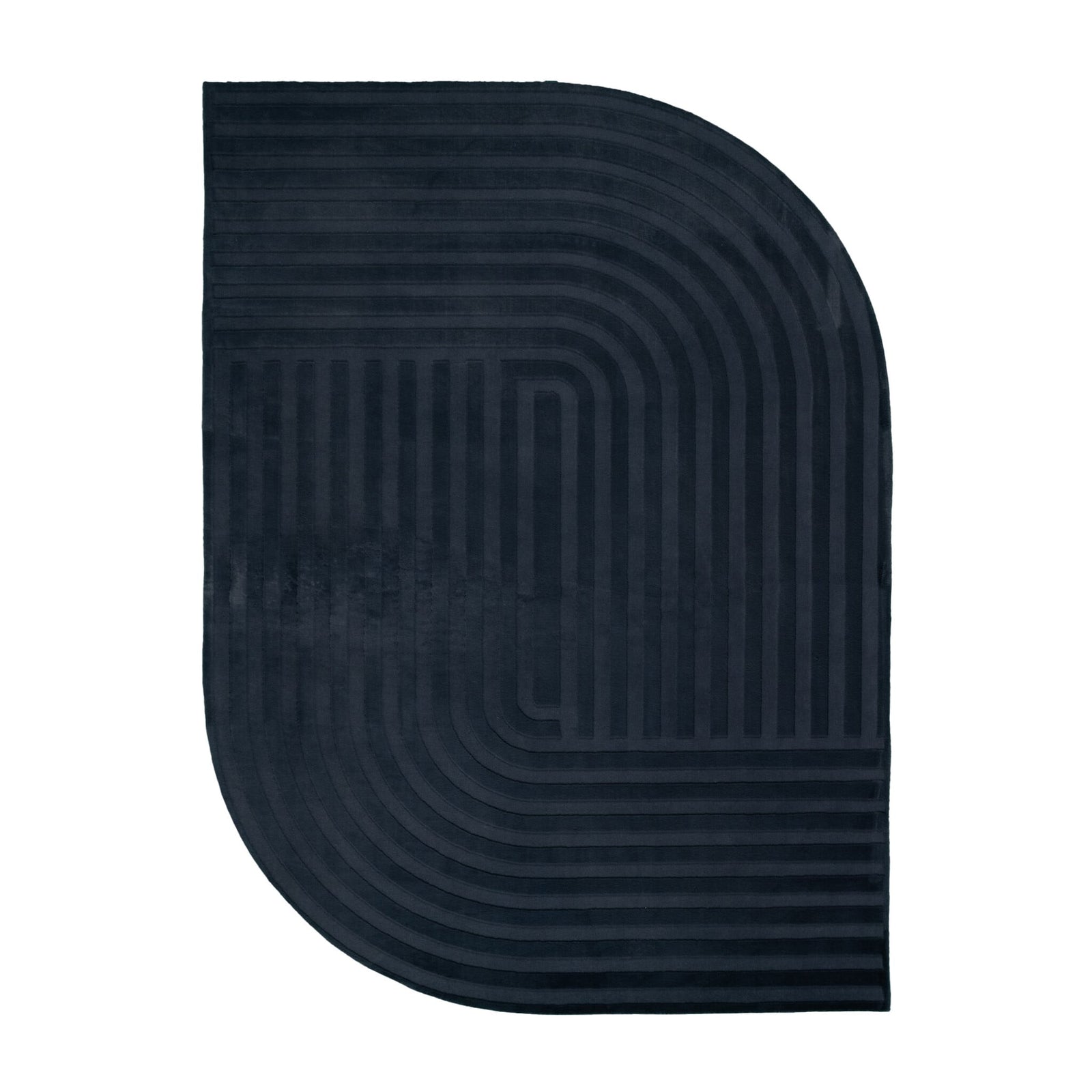 Irregular Rug - Flowy Lines Anthracite