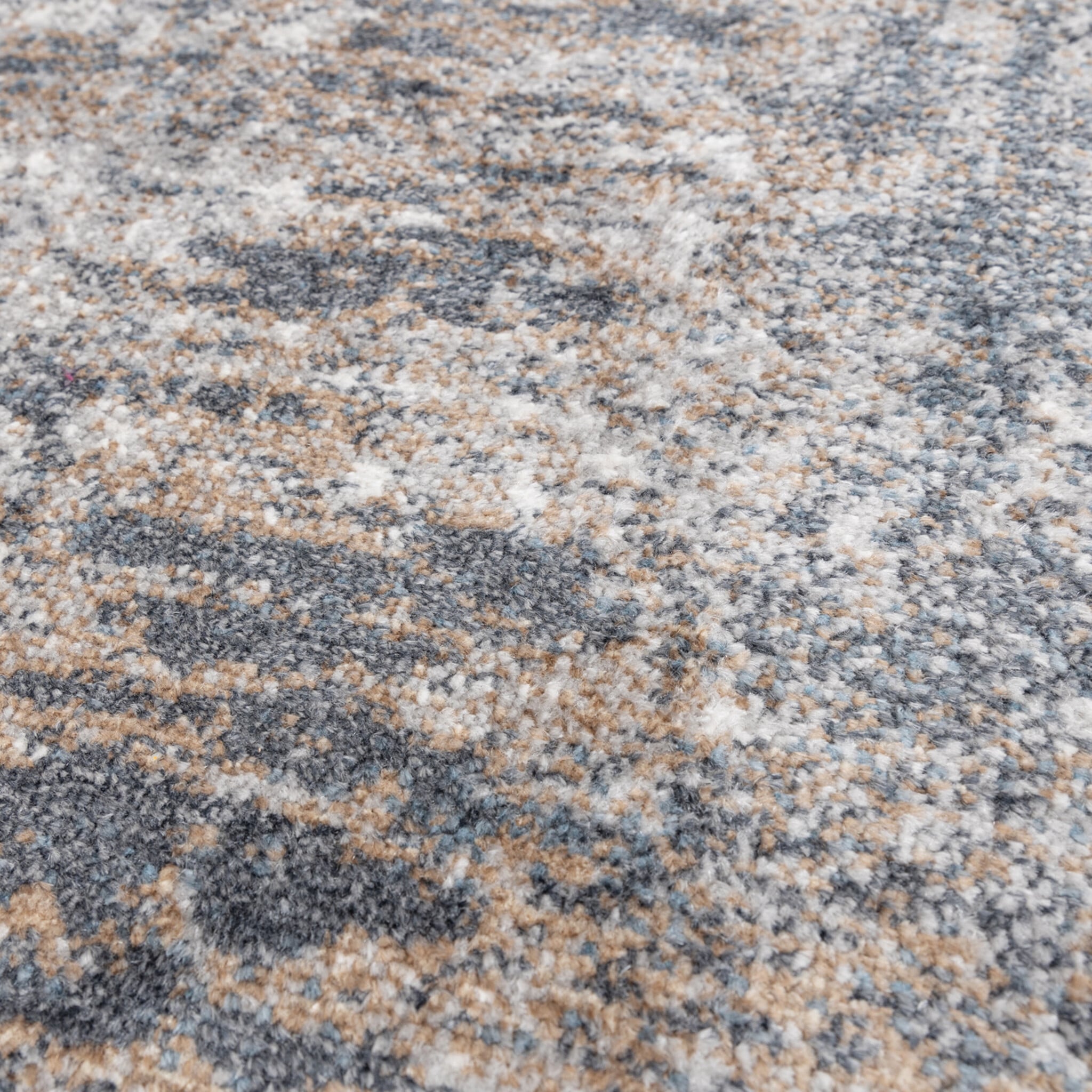 Round washable rug - Misha Grunge Cream/Grey