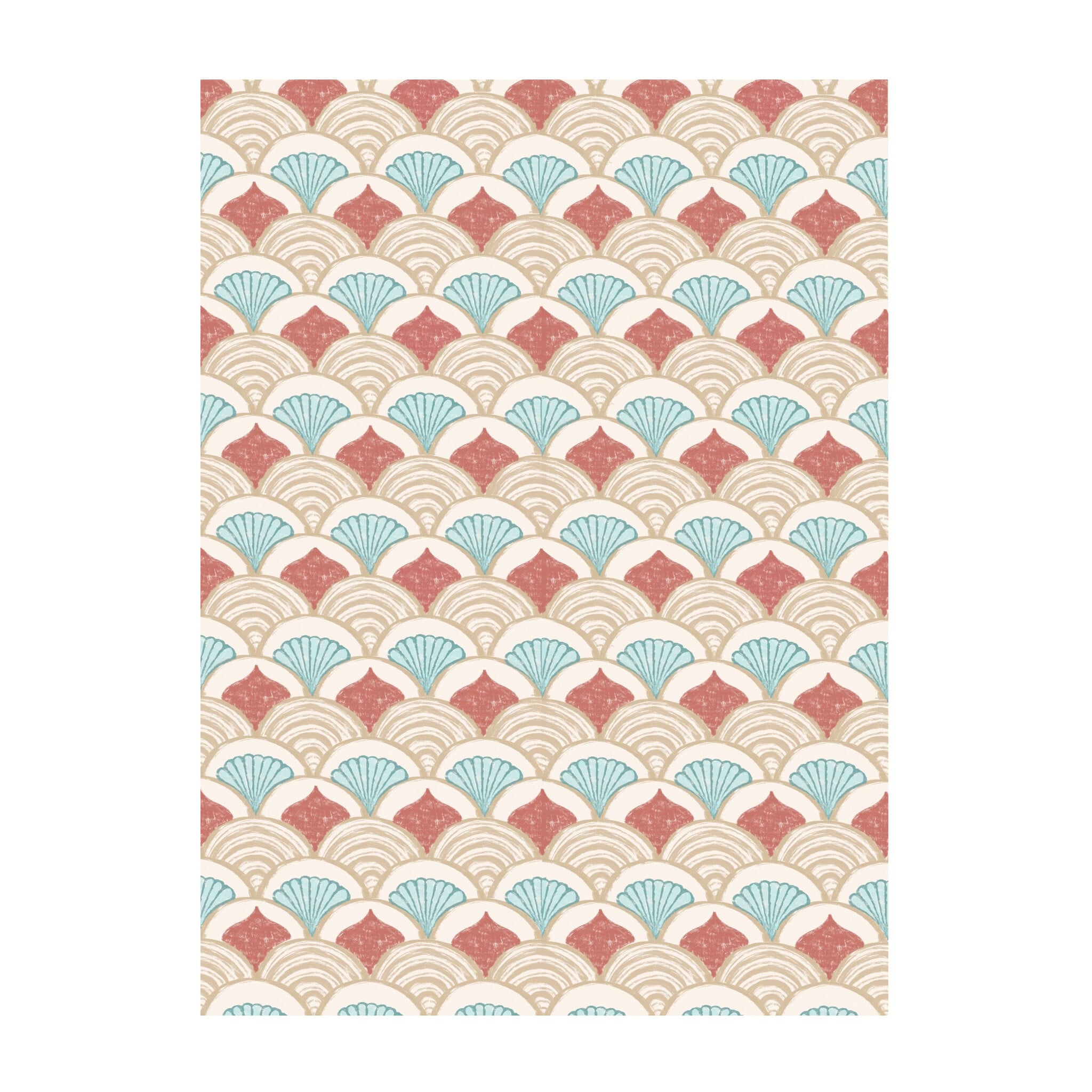 Outdoor Rug - Oasis Shell Blue/Red