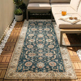 Washable Runner - Domingo Oriental Dark Green