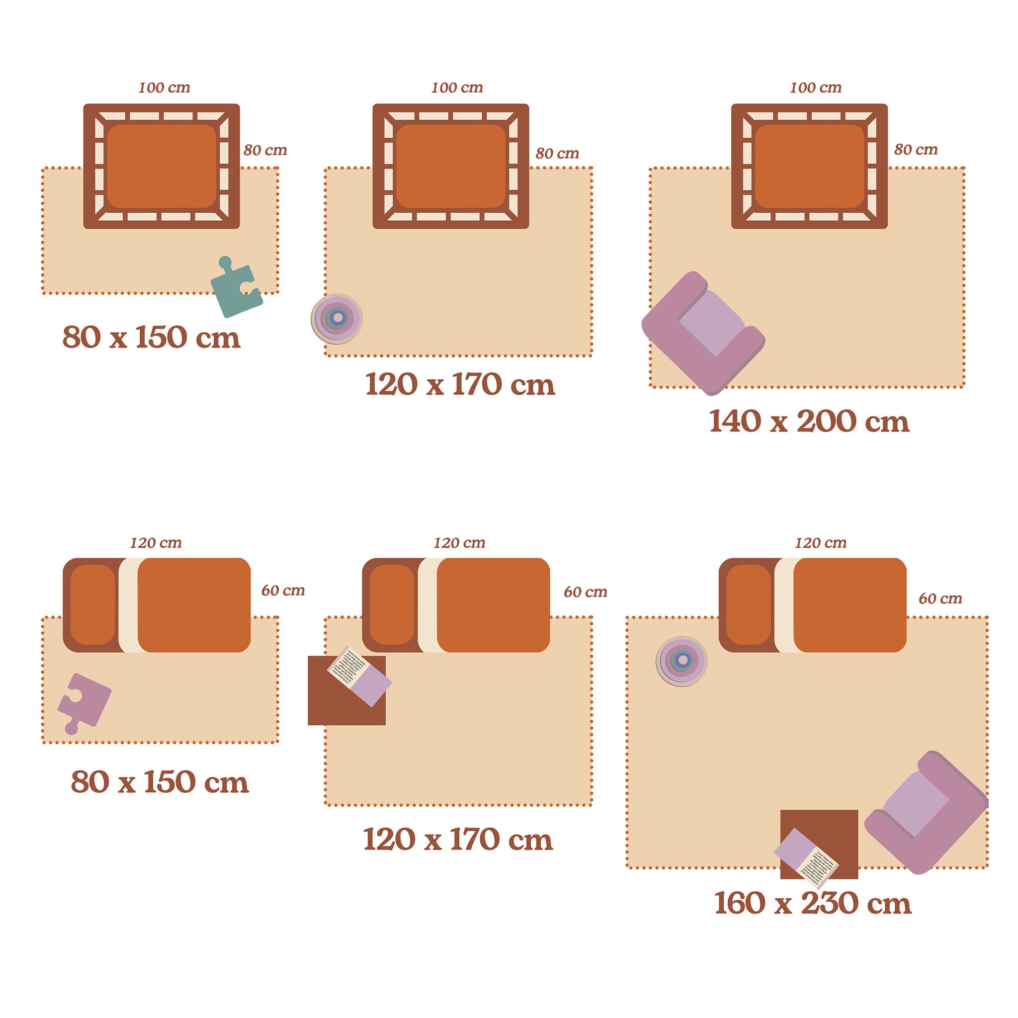 Kids Room Rug – Lou Dots Taupe