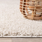 High Pile Rug - Lofty Cream/White