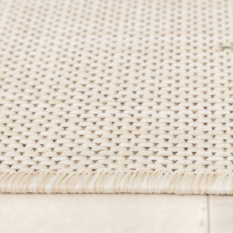 Jute Outdoor Rug - Nomad Leaves Cream