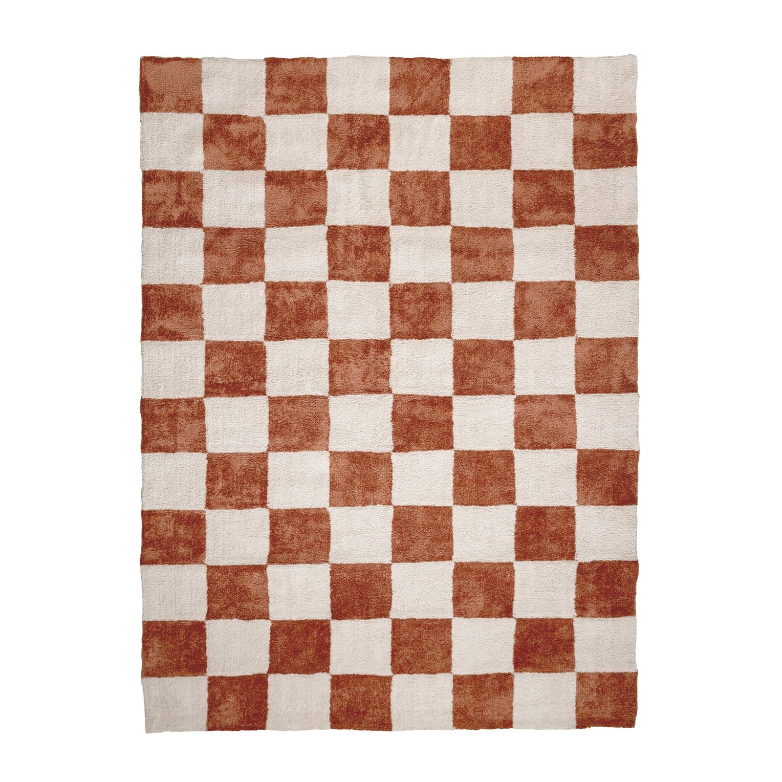 Checkerboard Rug - Blox Terracotta