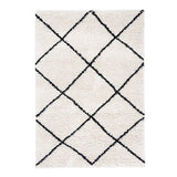 High Pile Rug - Sensa Lines Cream/Black