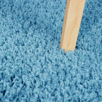 High Pile Rug - Solid Turquoise