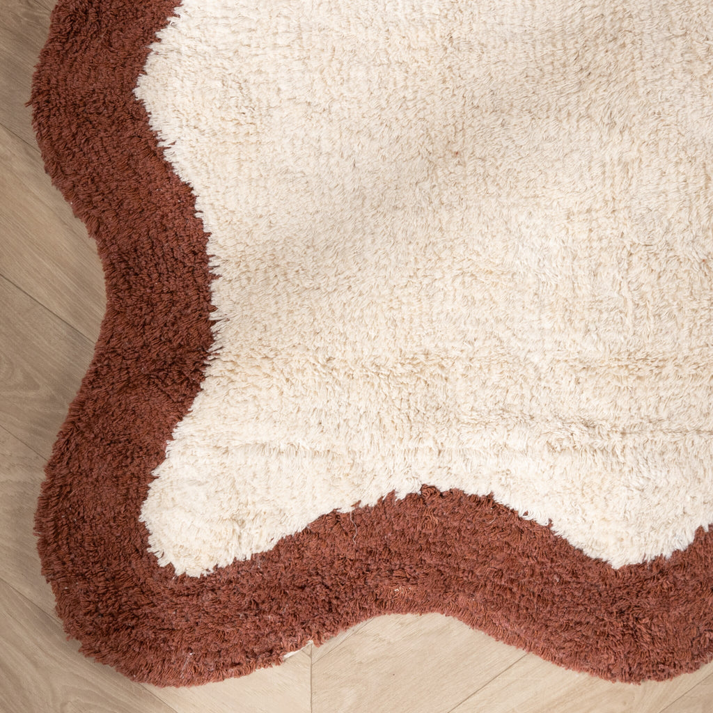 Washable Runner – Hazy Brown/Cream
