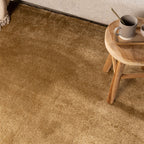 Round washable rug - Clean Gold