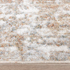 Washable Abstract Rug - Misha Grunge Cream/Brown