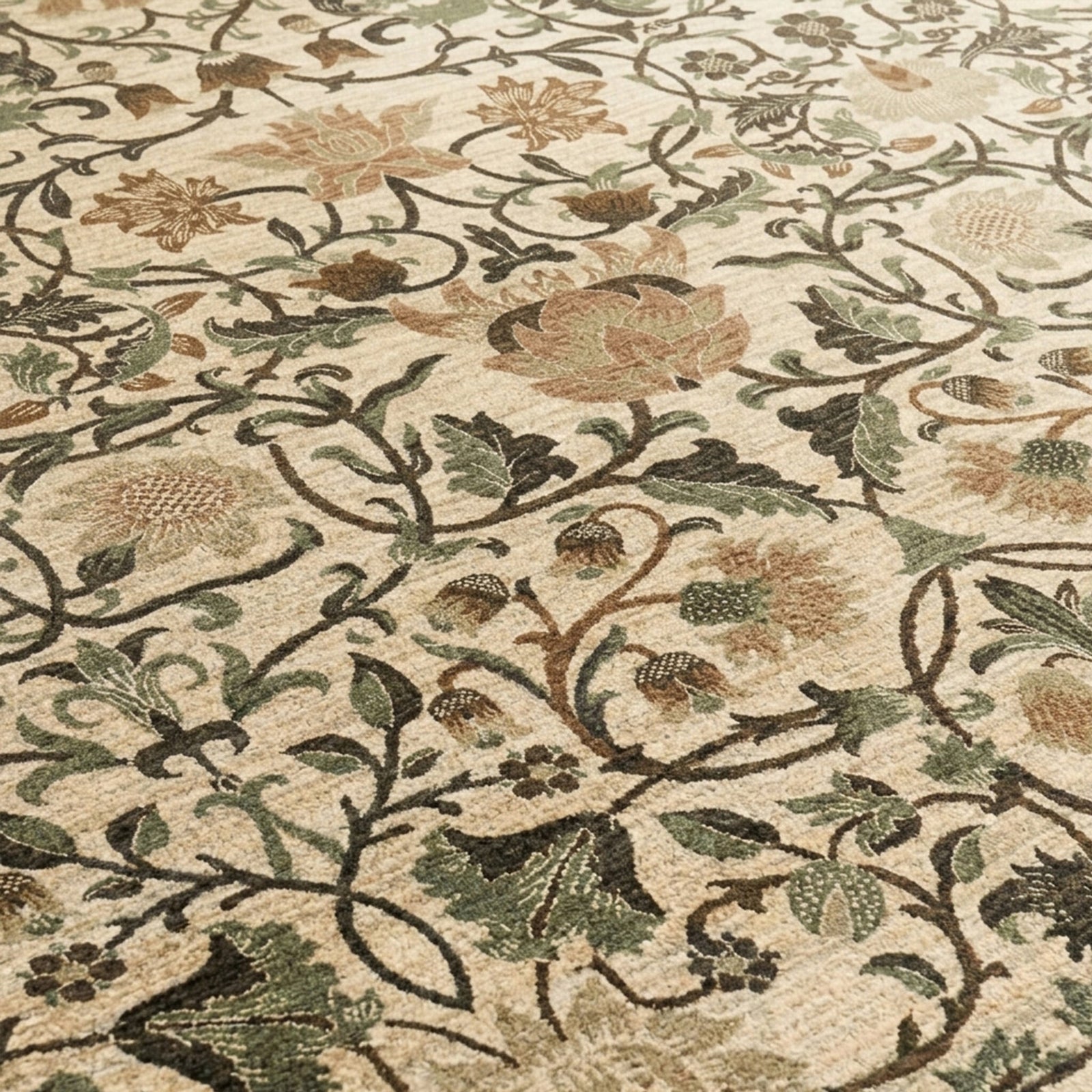 Floral rug - Rosie Cream