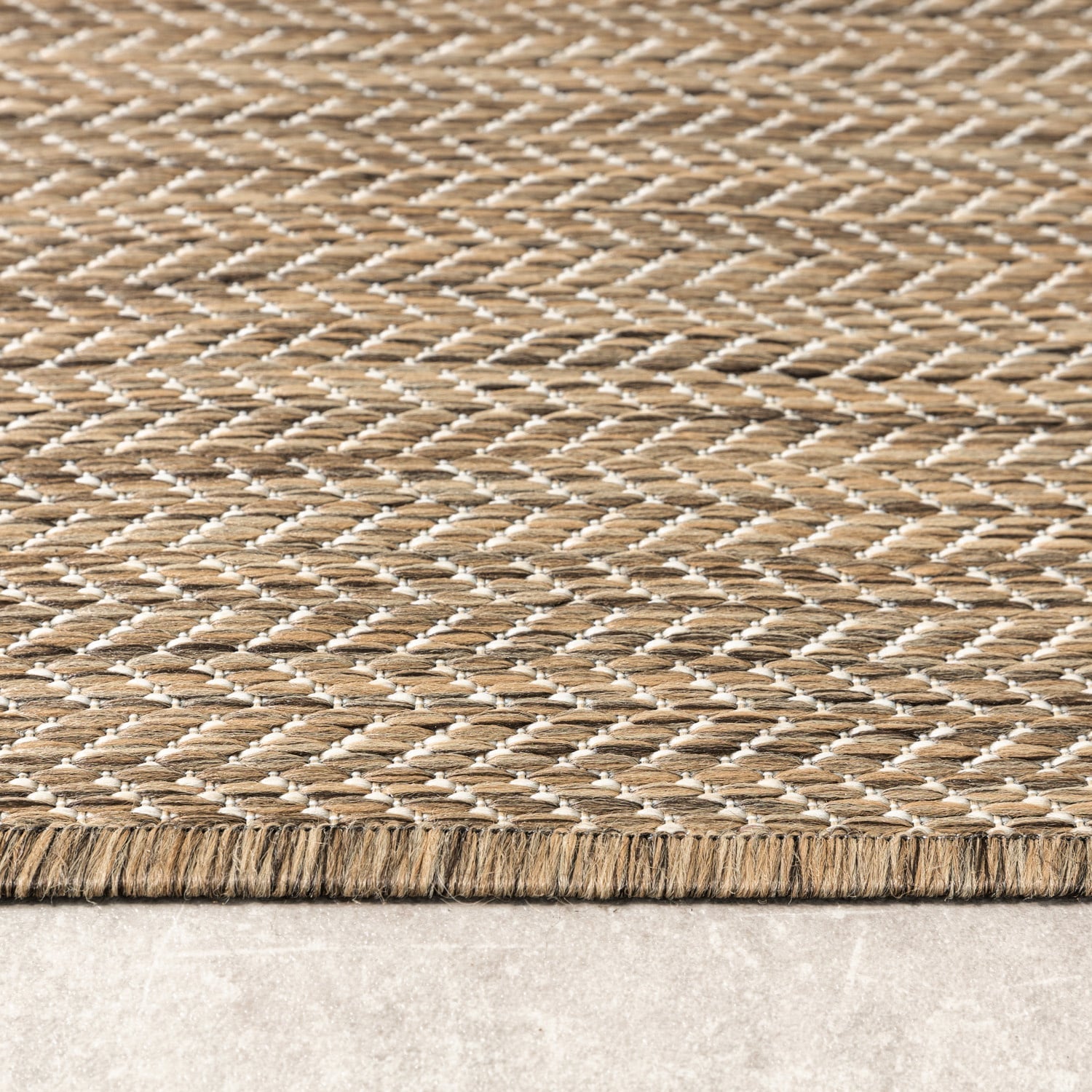 Outdoor Runner Rug - Malta Arrow Natural