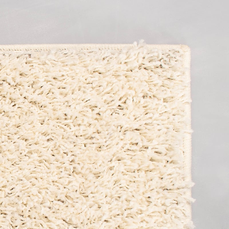 High Pile Rug - Solid White