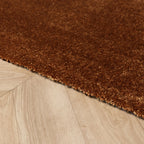 Round washable rug - Clean Rust