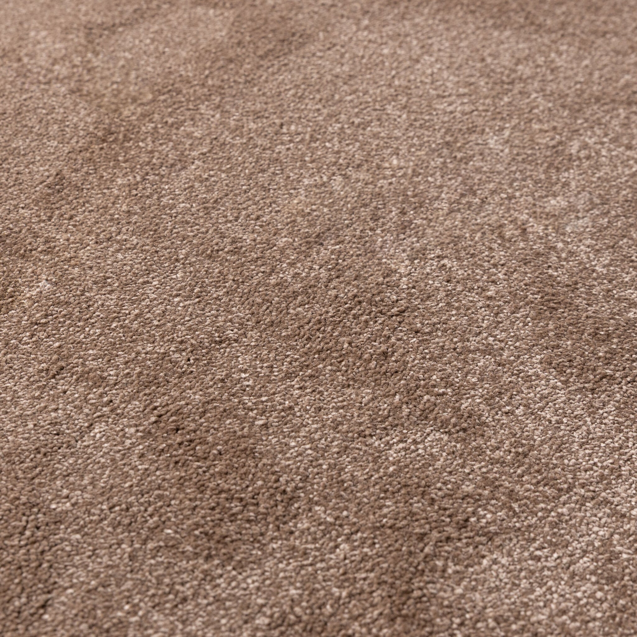 Round washable rug - Clean Brown