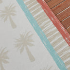 Outdoor Rug - Oasis Palm Blue/Red