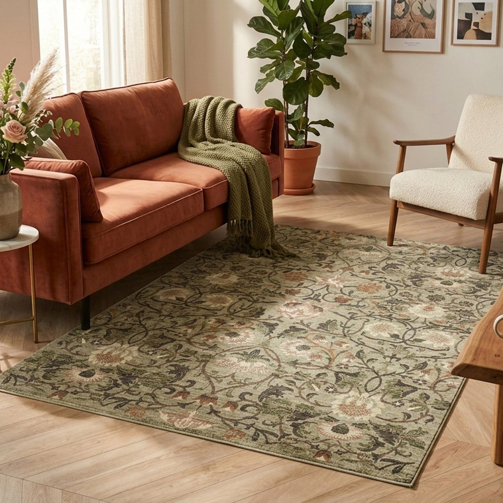 Floral rug - Rosie Green