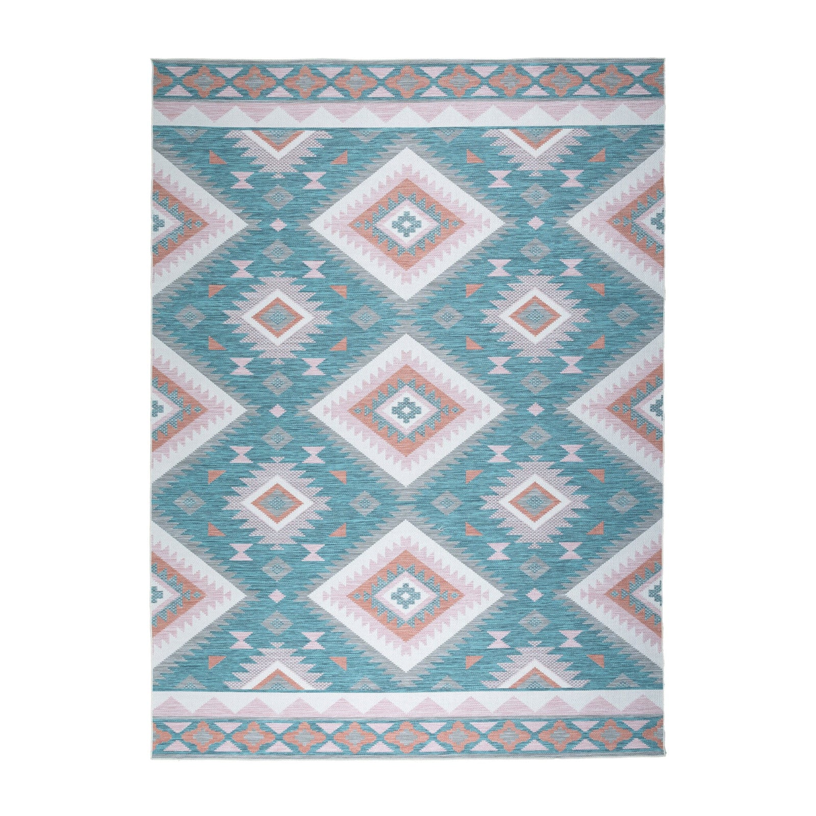 Bohemian Outdoor Rug - Vedra Aztec Blue