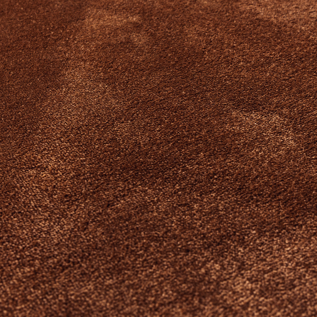 Round washable rug - Clean Rust