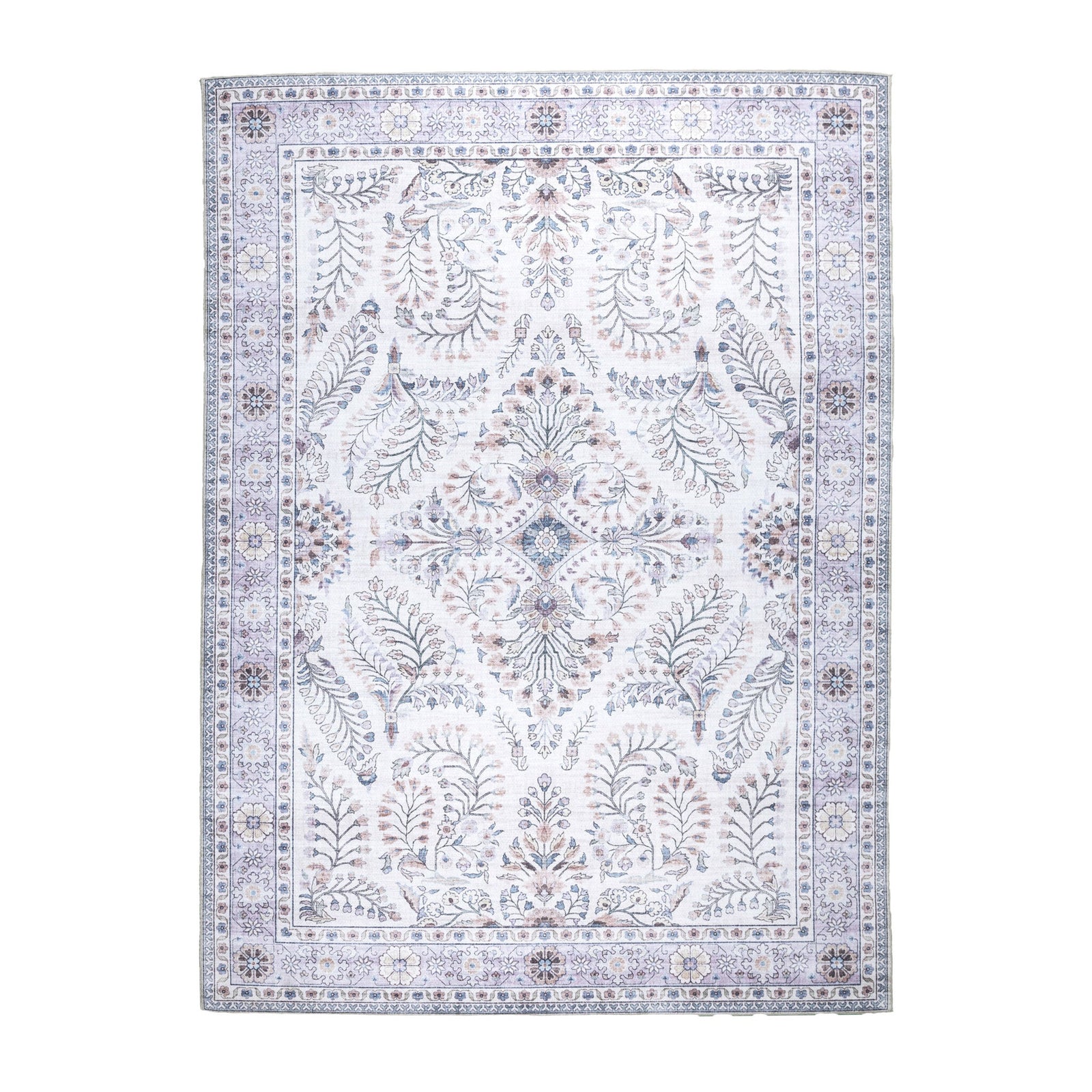 Vintage Outdoor Rug - Santo Flora White