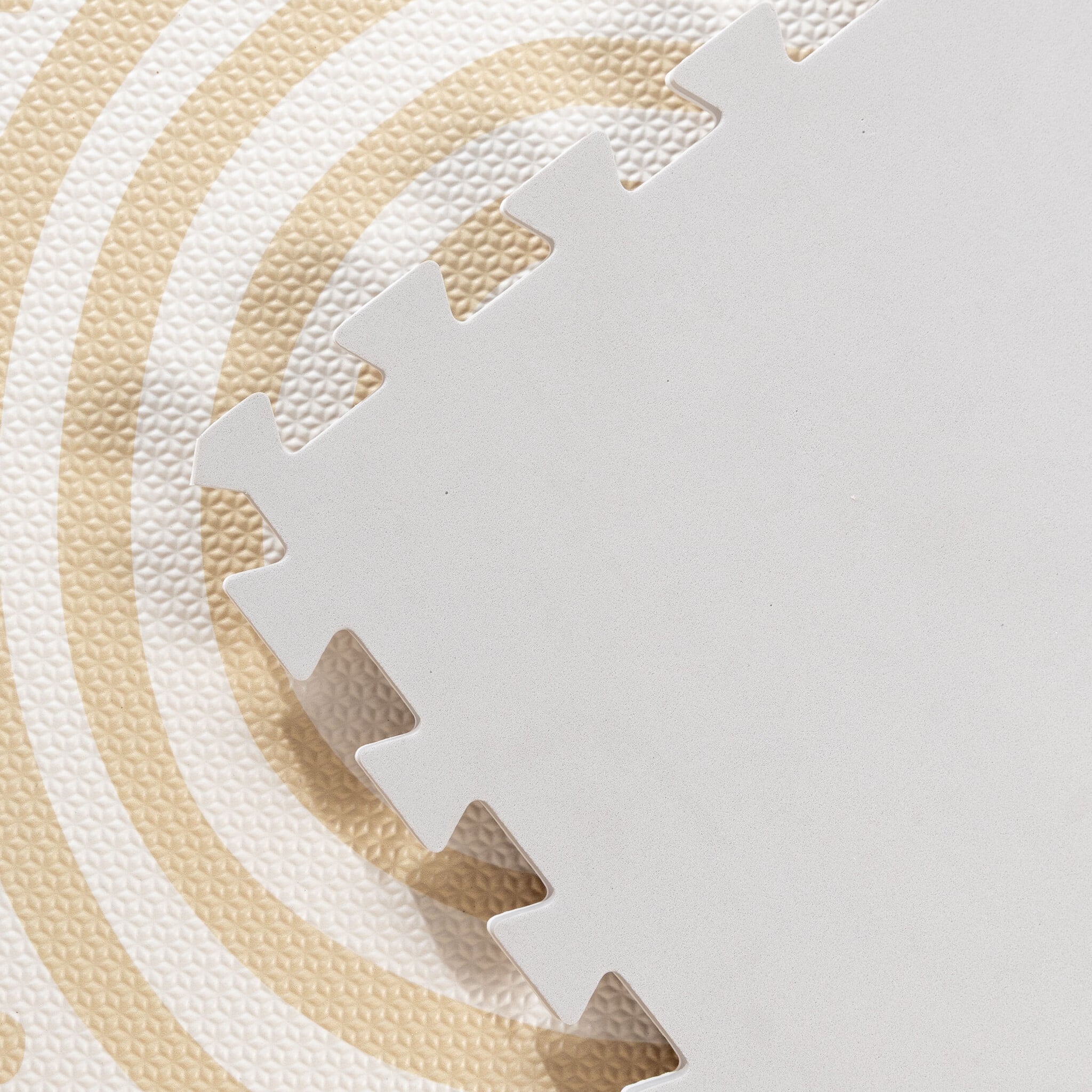 Foam Puzzle Mat - Alfie XL Grid Beige