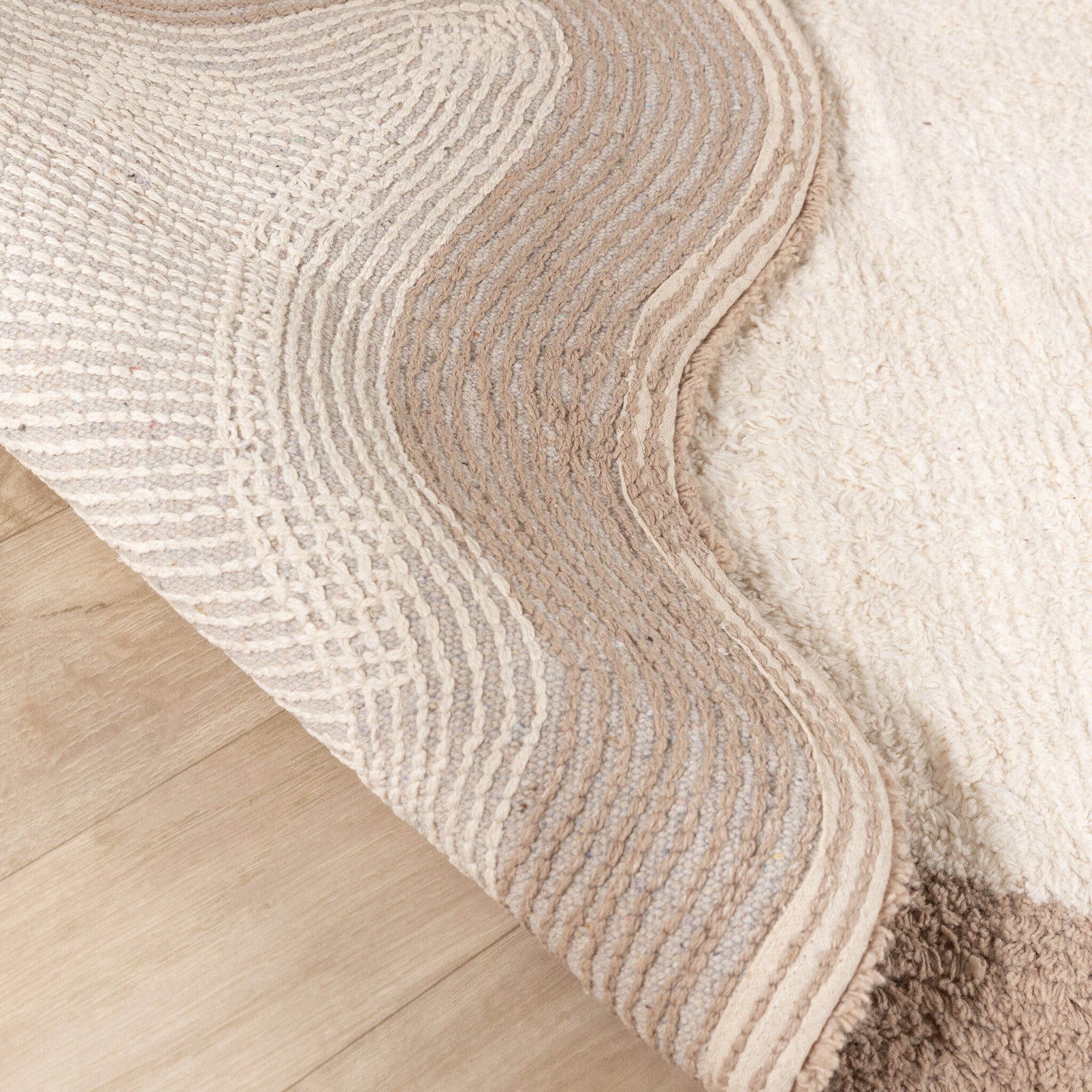 Washable Rug – Hazy Beige/Cream