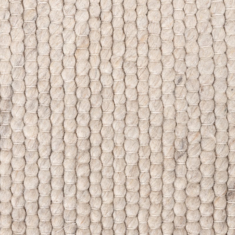 Oval Wool Rug - Feline White/Blended