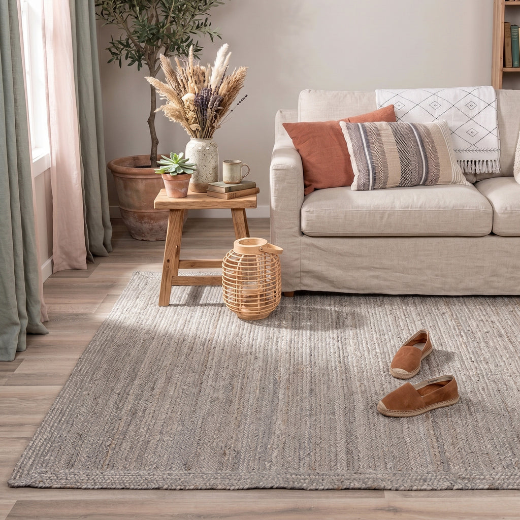 Jute Rug - Fair Grey