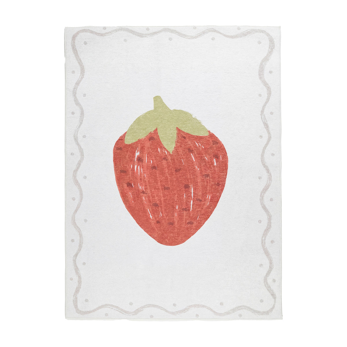 Washable children's rug - Mick Aardbei Red
