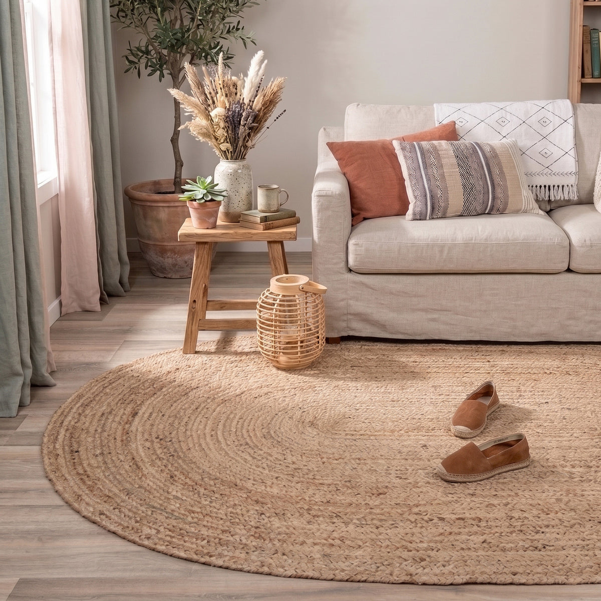 Jute Rug - Fair Oval Natural
