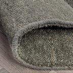 Round Berber Rug - Aicha Dark Green