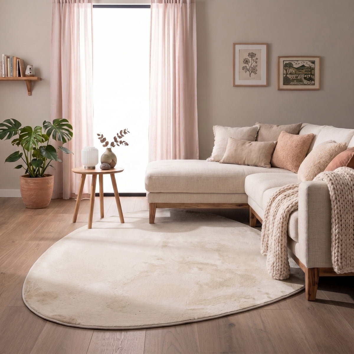 Miękki dywan z niskim włosiem – Cozy Pebble Kram