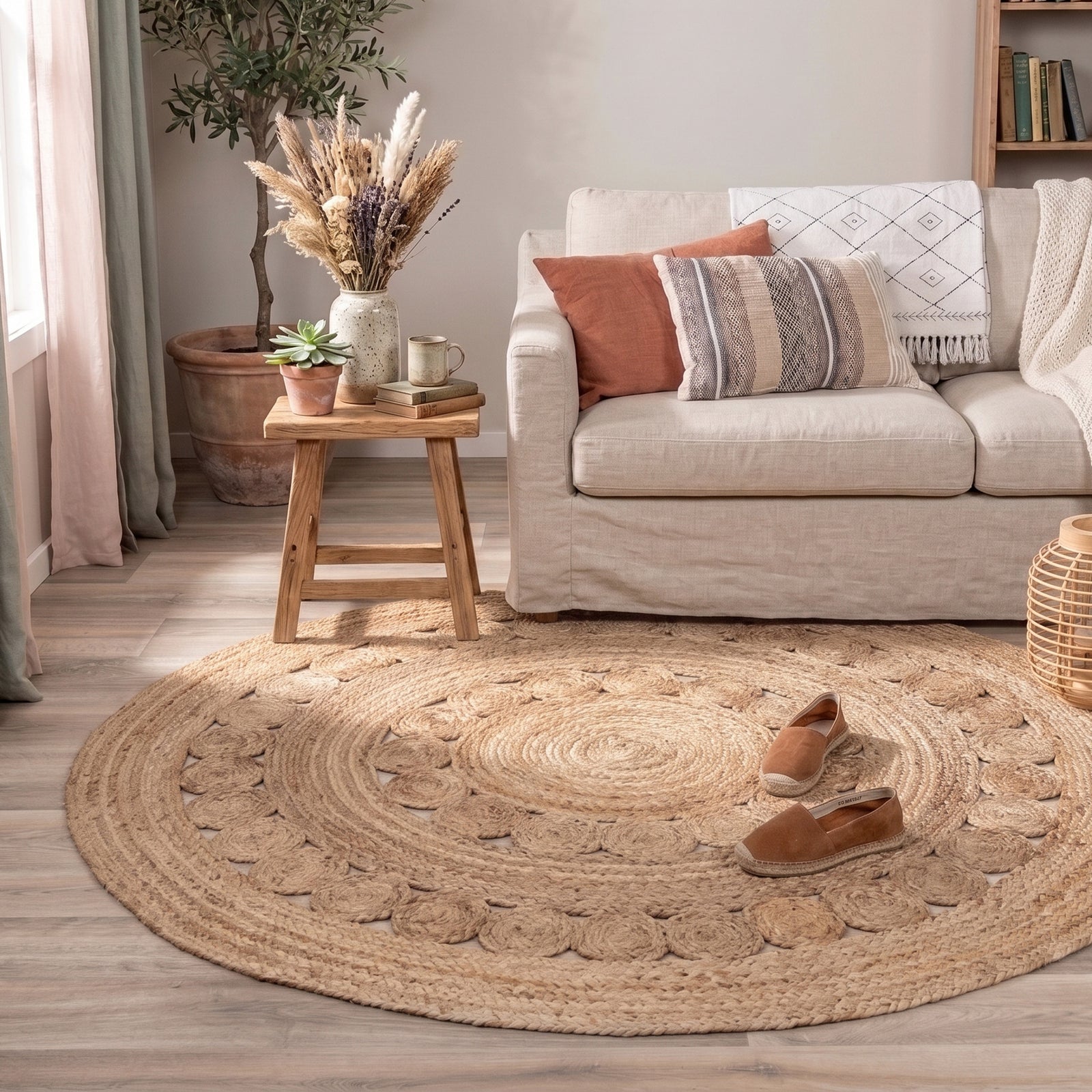 Jute Rug - Fair Round Sun Natural