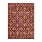 Dywan vintage - Sage Grid Czerwony