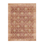 Dywan vintage - Sage Grid Terakota
