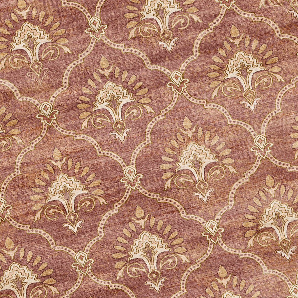 Dywan vintage - Sage Grid Terakota