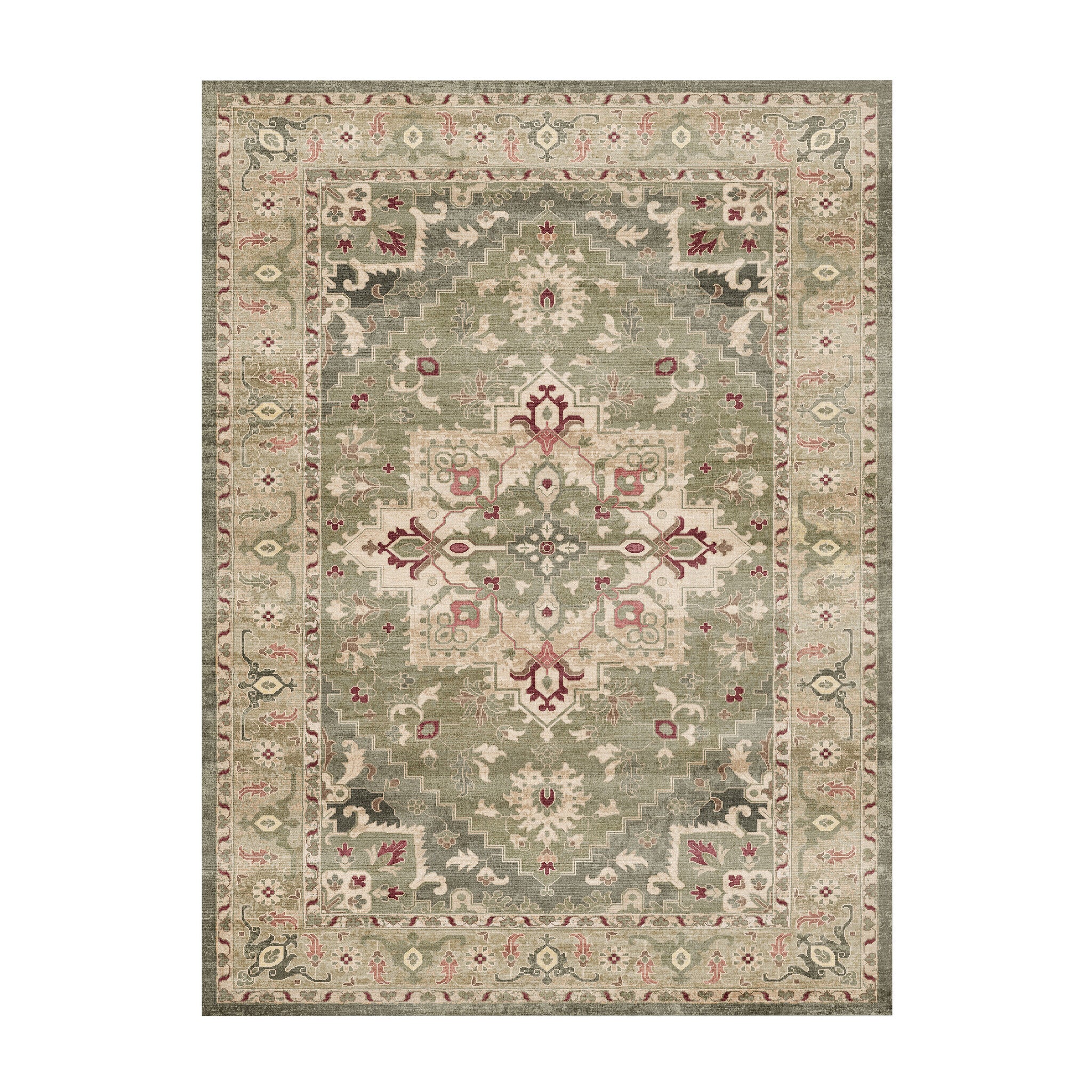 Dywan vintage - Sage Medallion Zielony