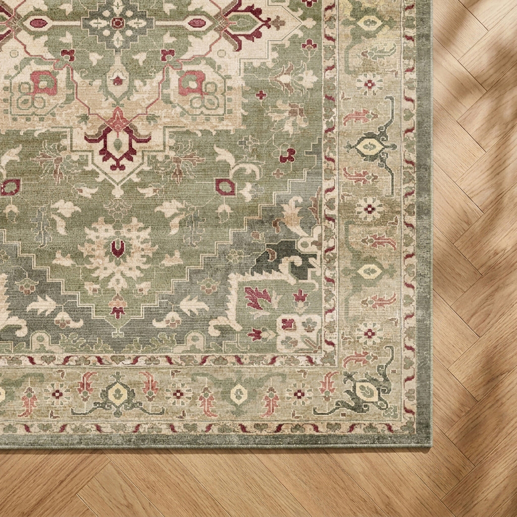 Dywan vintage - Sage Medallion Zielony