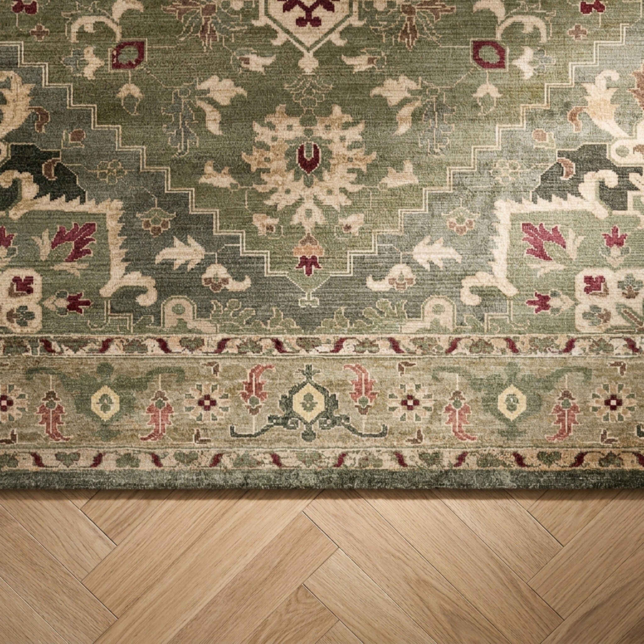 Dywan vintage - Sage Medallion Zielony