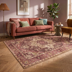 Dywan vintage - Sage Medallion Red