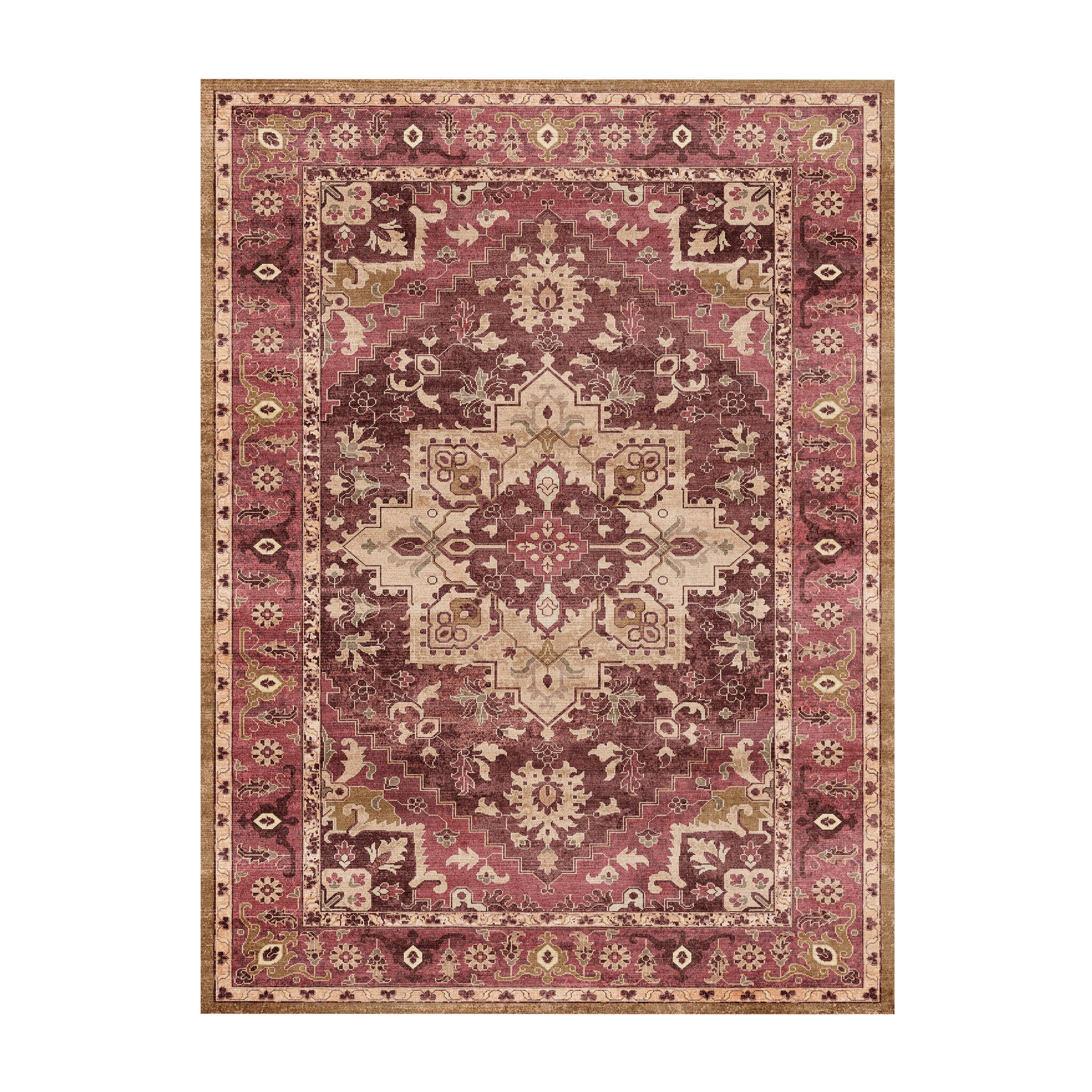 Dywan vintage - Sage Medallion Red