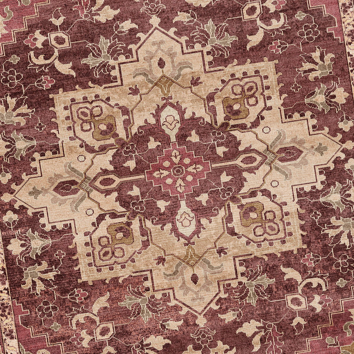 Dywan vintage - Sage Medallion Red