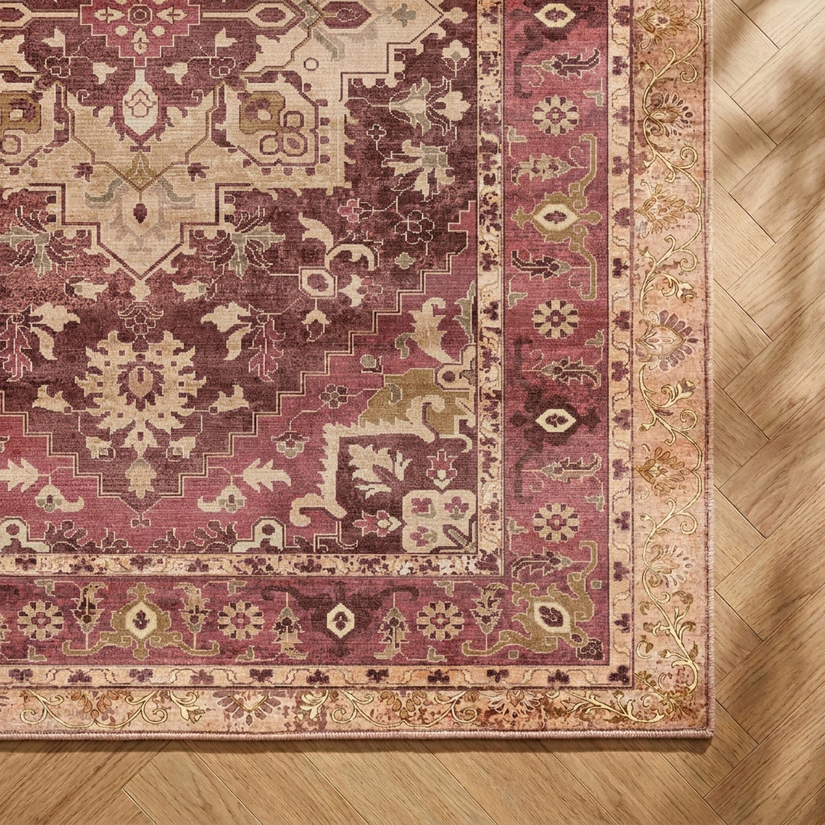 Dywan vintage - Sage Medallion Red