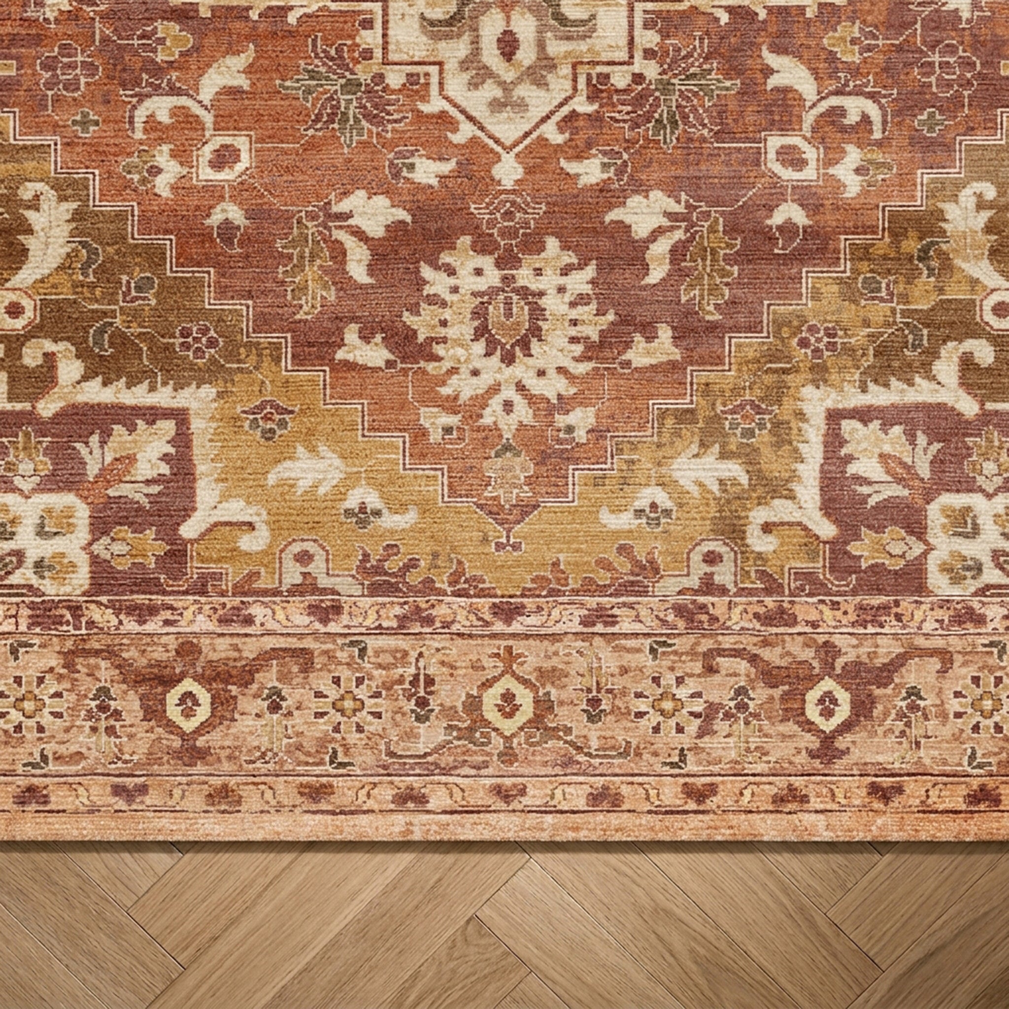 Dywan vintage - Sage Medallion Terakota